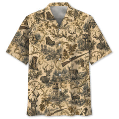 Deer Hunting Vintage Hawaiian Shirt