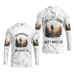 The Mountains Are Calling And I Must Go All Over Print Shirt