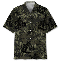Camouflage Pheasant Hunting Hawaiian Shirt