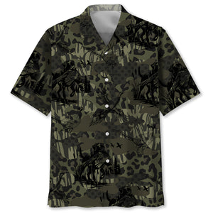 Camouflage Pheasant Hunting Hawaiian Shirt