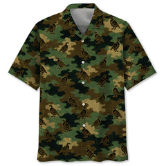 Quail Camouflage Millitary Hawaiian Shirt