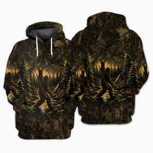 Bigfoot Camouflage Hunting All Over Print Shirt
