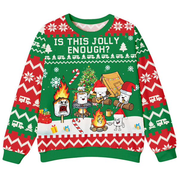 Burnt Marshmallow Christmas Ugly Sweater
