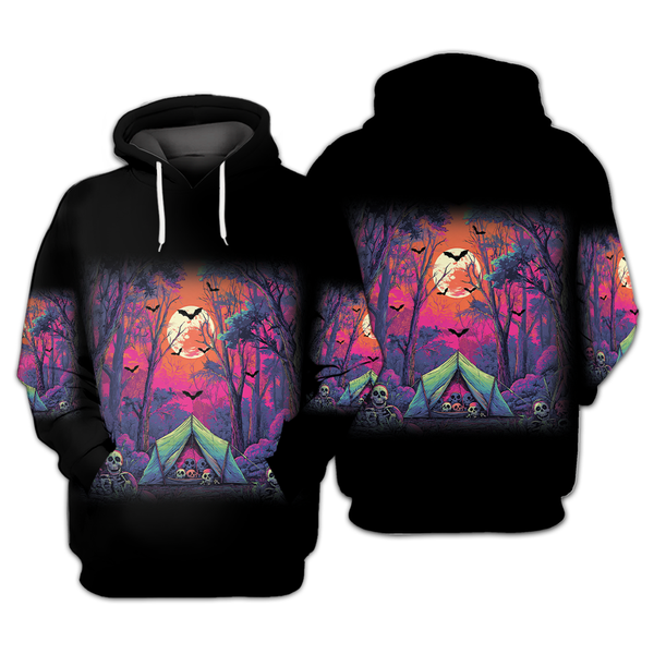 Skull Tent Adventure All Over Print Shirt