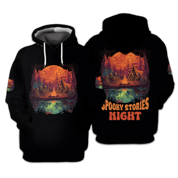 Upside-Down Haunted Camping All Over Print Shirt