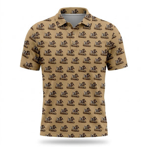 Pheasant Hunting With GSP Dog Pattern Polo Men Shirt