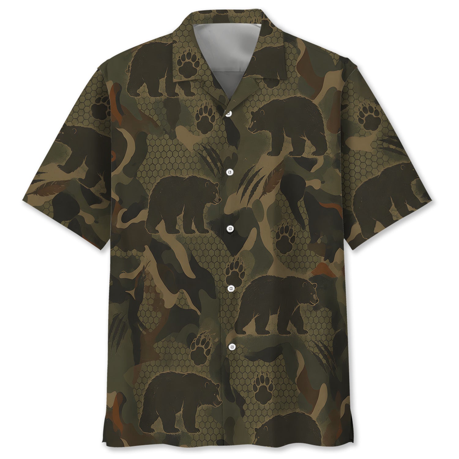 Black Bear Hunting Hawaiian Shirt