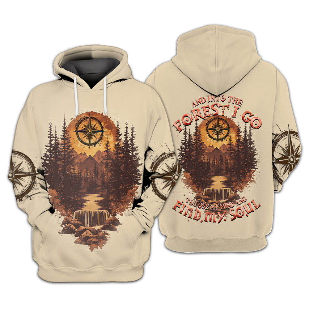 Into The Forest I Go To Lose My Mind And Find My Soul Brown All Over Print Shirt
