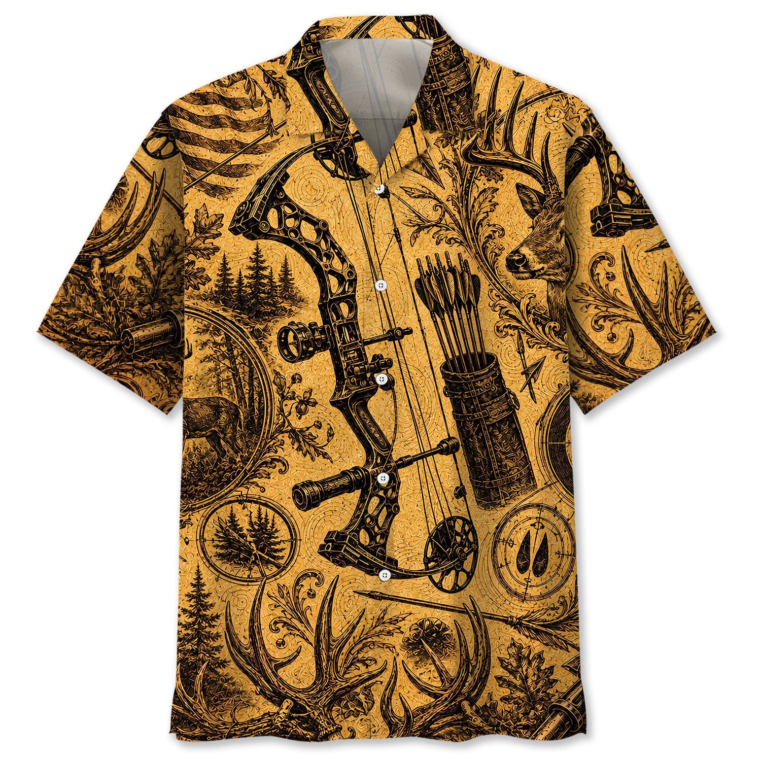Bow Hunting Legend Vintage Art Hawaiian Shirt