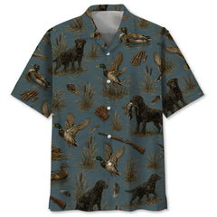 Vintage Slate Duck Hunt Hawaiian Shirt