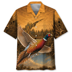 Wild Pheasant Hunting Hawaiian Shirt