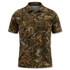 Dove Hunting Camo Men Polo Shirt