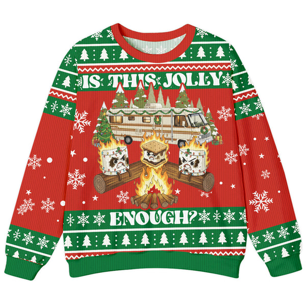 Jolly Burnt Marshmallow Ugly Sweater