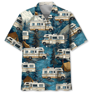 Vintage Class B Motorhome Hawaiian Shirt