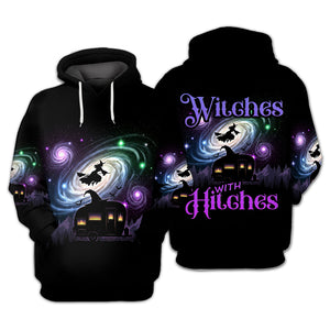 Witches With Hitches All Over Print Shirt