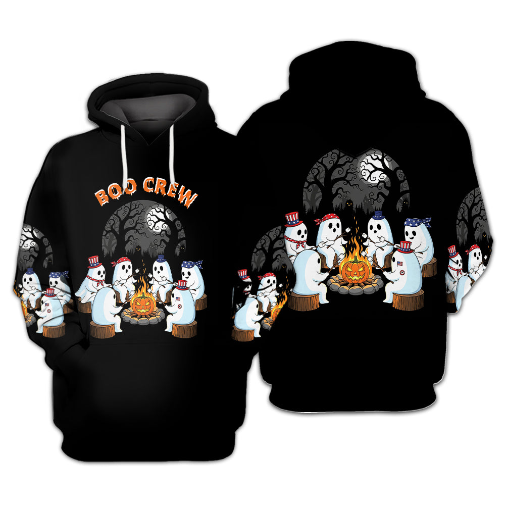 Boo Crew Camping All Over Print Shirt