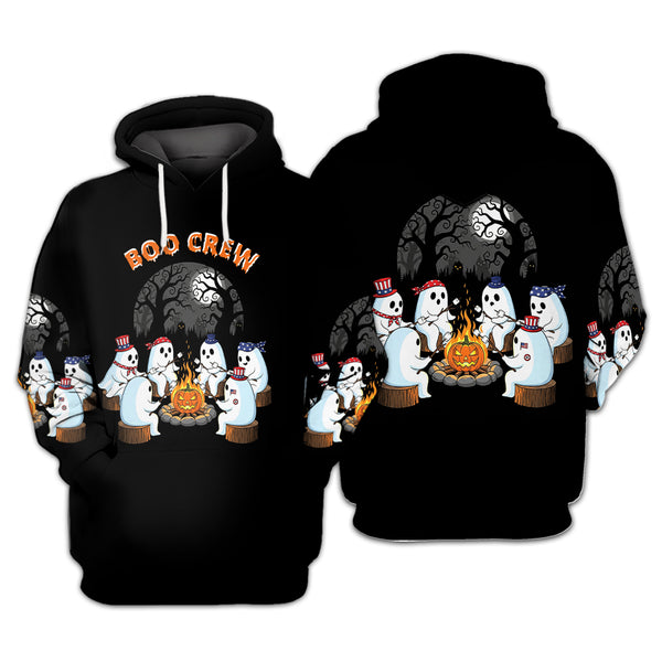 Boo Crew Camping All Over Print Shirt