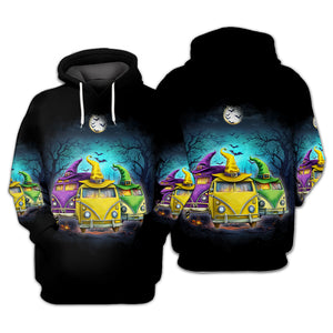 Witches Camping Car All Over Print Shirt