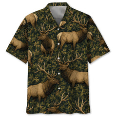 Elk Woodland Hawaiian Shirt
