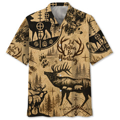 Deer I'd Rather Be Hunting Hawaiian Shirt