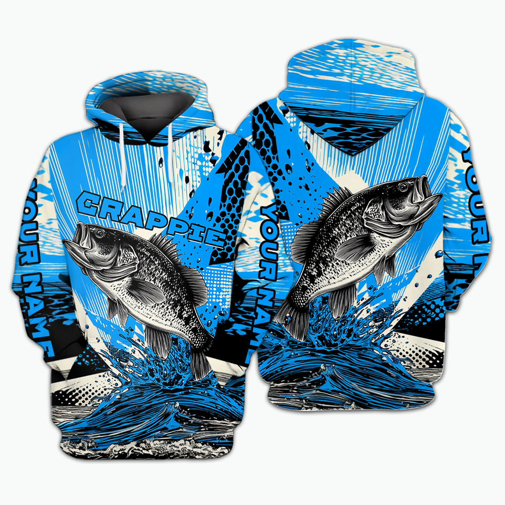 Custom Name Crappie Fish All Over Print Shirt