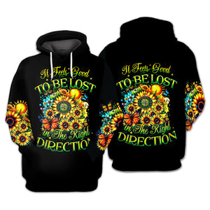 It Feels Good To Be Lost In The Right Direction All Over Print Shirt