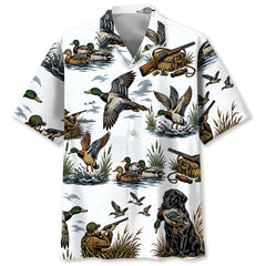 Duck Hunting Pattern Hawaiian Shirt