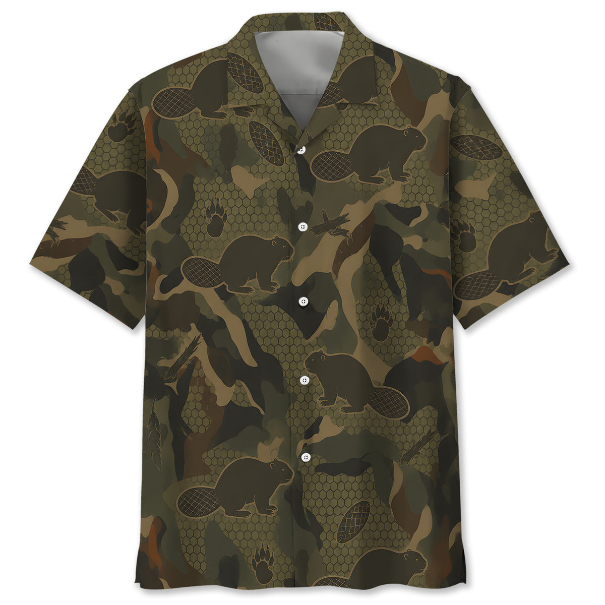 Beaver Hunting Hawaiian Shirt