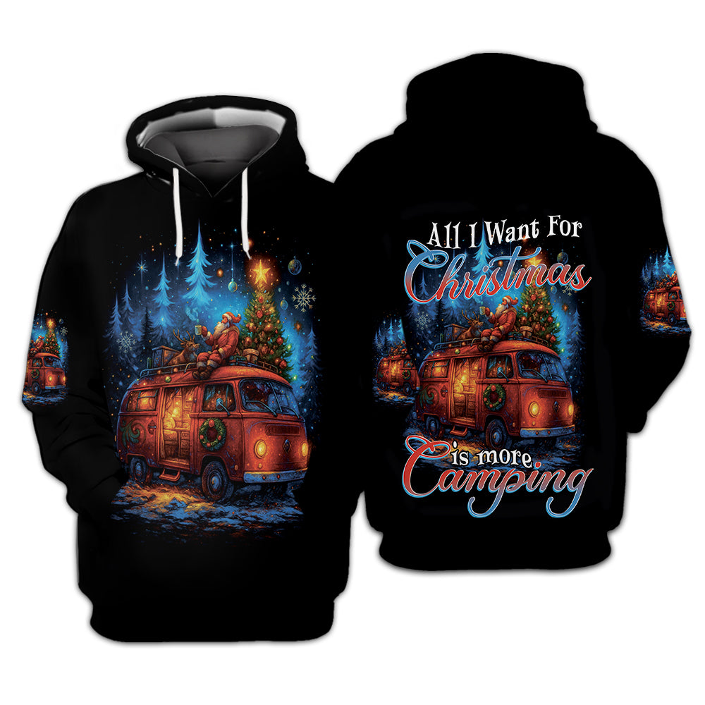 Camping Night Christmas Wonderful All Over Print Shirt