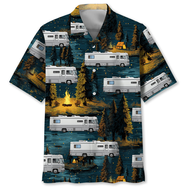 Funny Class A Sleeper RV Hawaiian Shirt