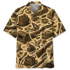 Vintage Dove Hunting Hawaiian Shirt