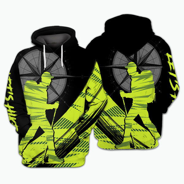 Hiking Find Your Own Path Yellow Neon All Over Print Shirt