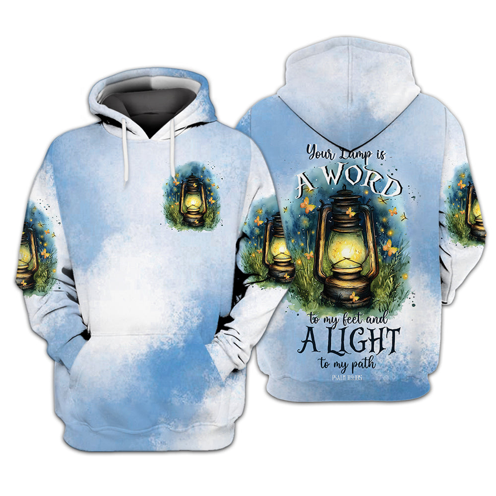 Your Lamp Is A Word To My Feet And A Light To My Path All Over Print Shirt
