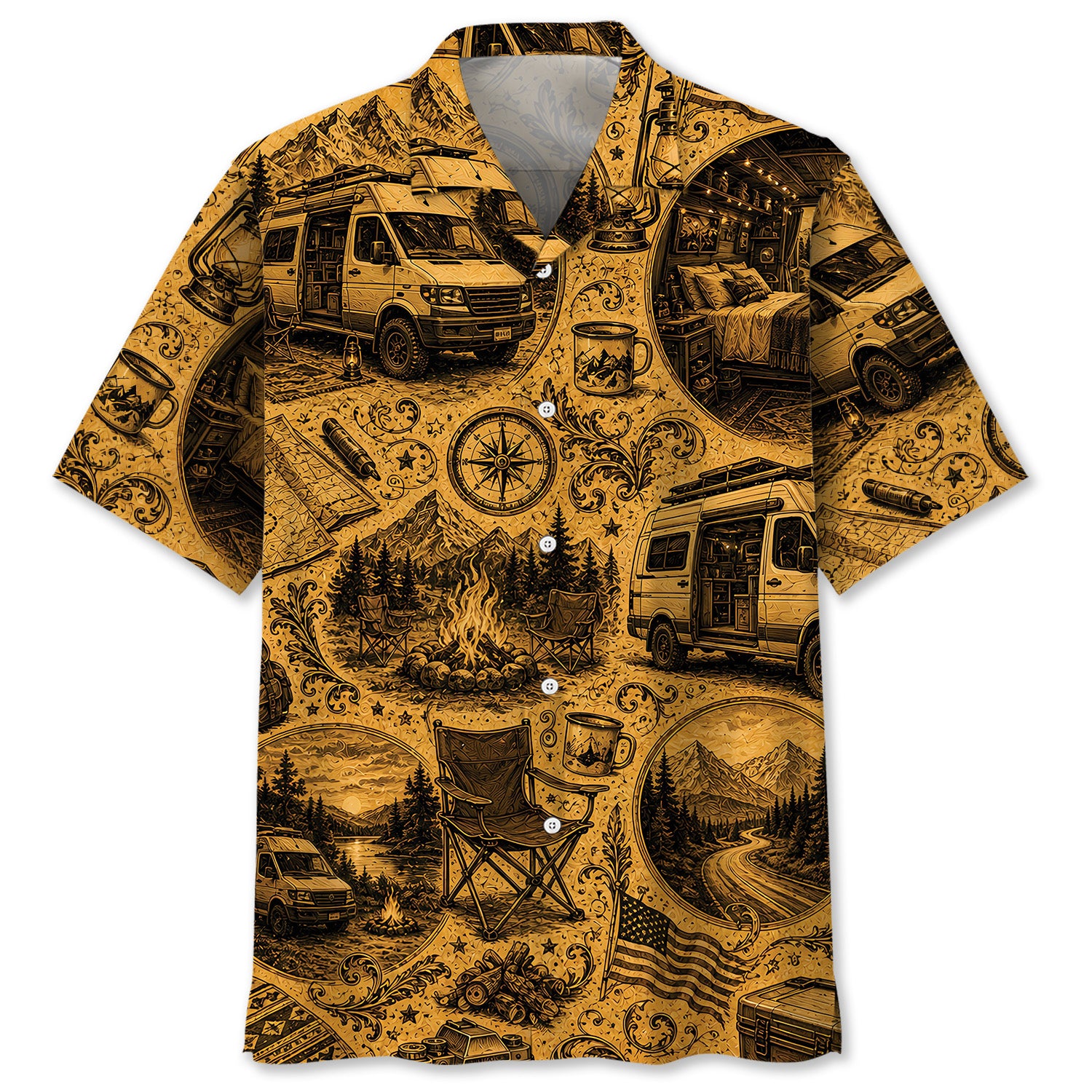 Vanlife Vintage Legend Art Hawaiian Shirt