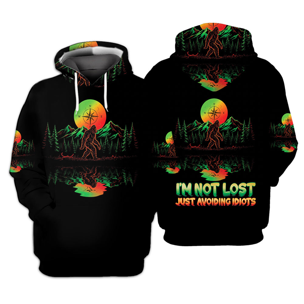 I'm Not Lost Just Avoiding Idiots All Over Print Shirt