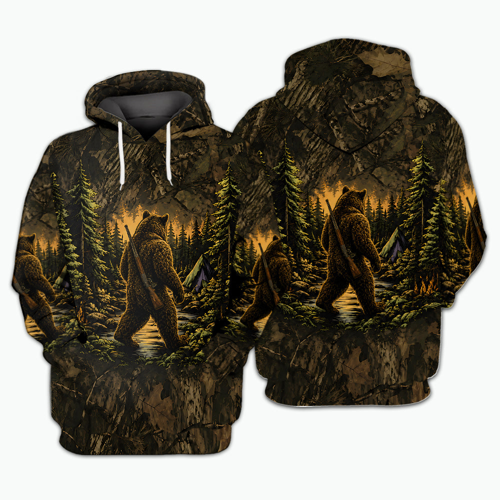 Brown Bear Camouflage Hunting All Over Print