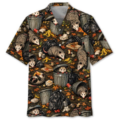 Autumn Alley Opossum Trash Hawaiian Shirt