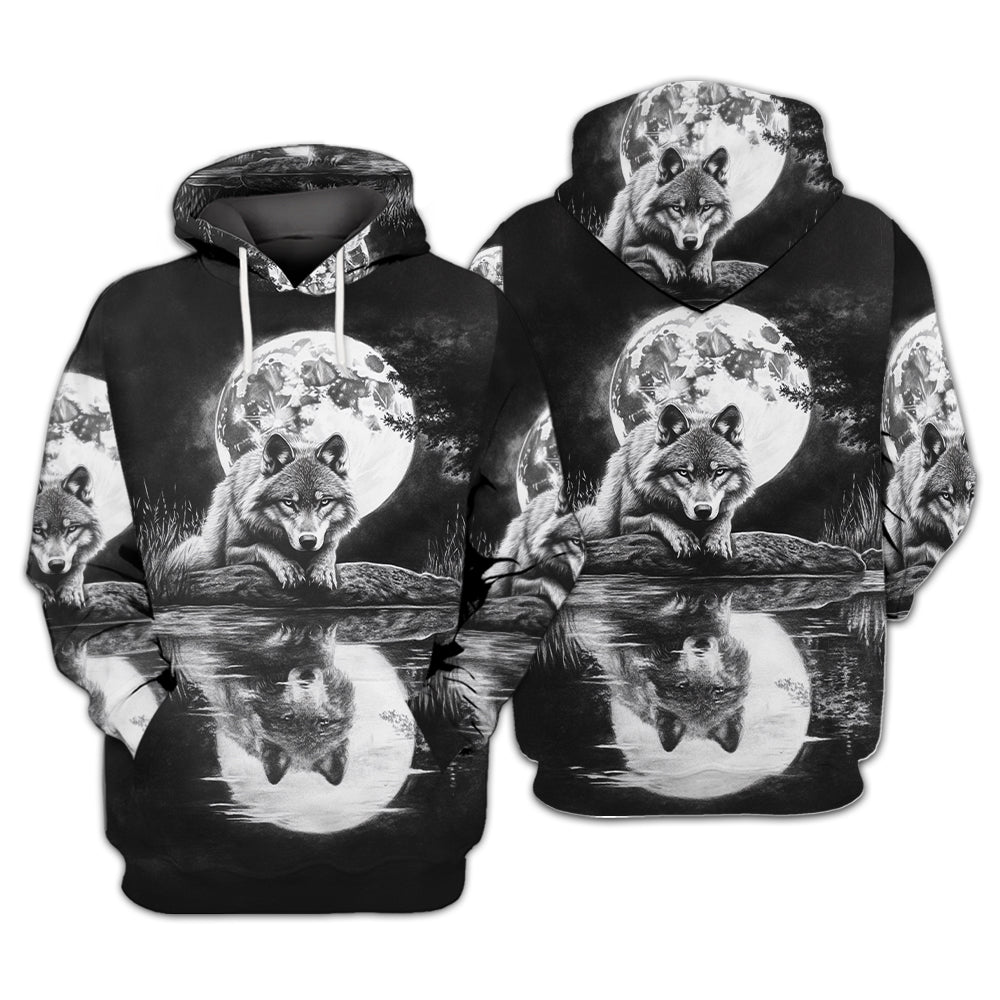 Mystical Wolf Art All Over Print Shirt