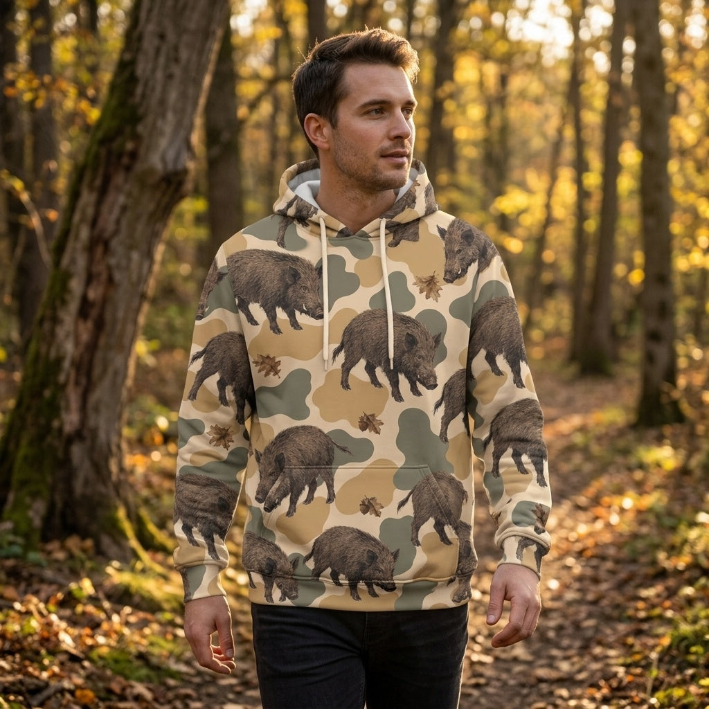 Feral Hog Camouflage All Over Print Shirt