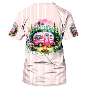Camping Therapy All Over Print Shirt