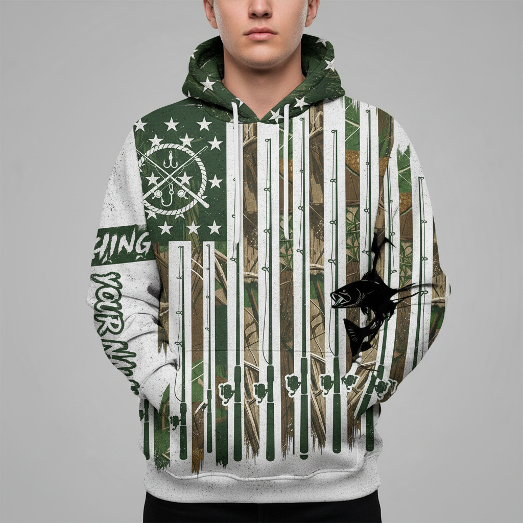 Custom Name Fishing Rods All Over Print Shirt