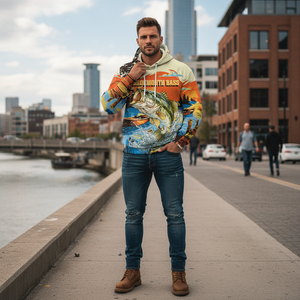 Largemouth Bass Jumping All Over Print Shirt