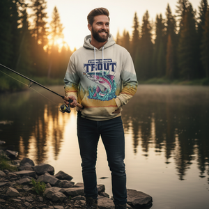 Trout Fish Lover Vintage All Over Print Shirt