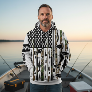 Custom Name Crappie Fish Black All Over Print Shirt
