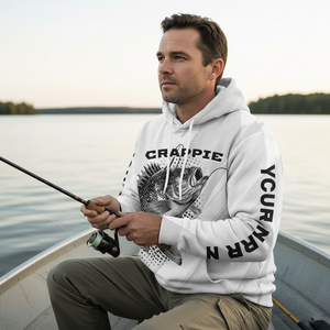 Custom Name Crappie Fish Gray All Over Print Shirt