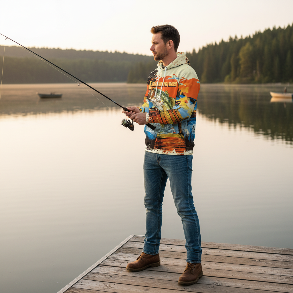 Largemouth Bass Jumping All Over Print Shirt