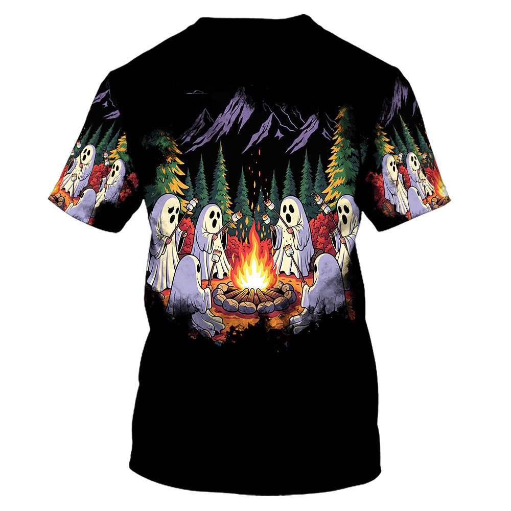 Ghost Camping Crew All Over Print Shirt