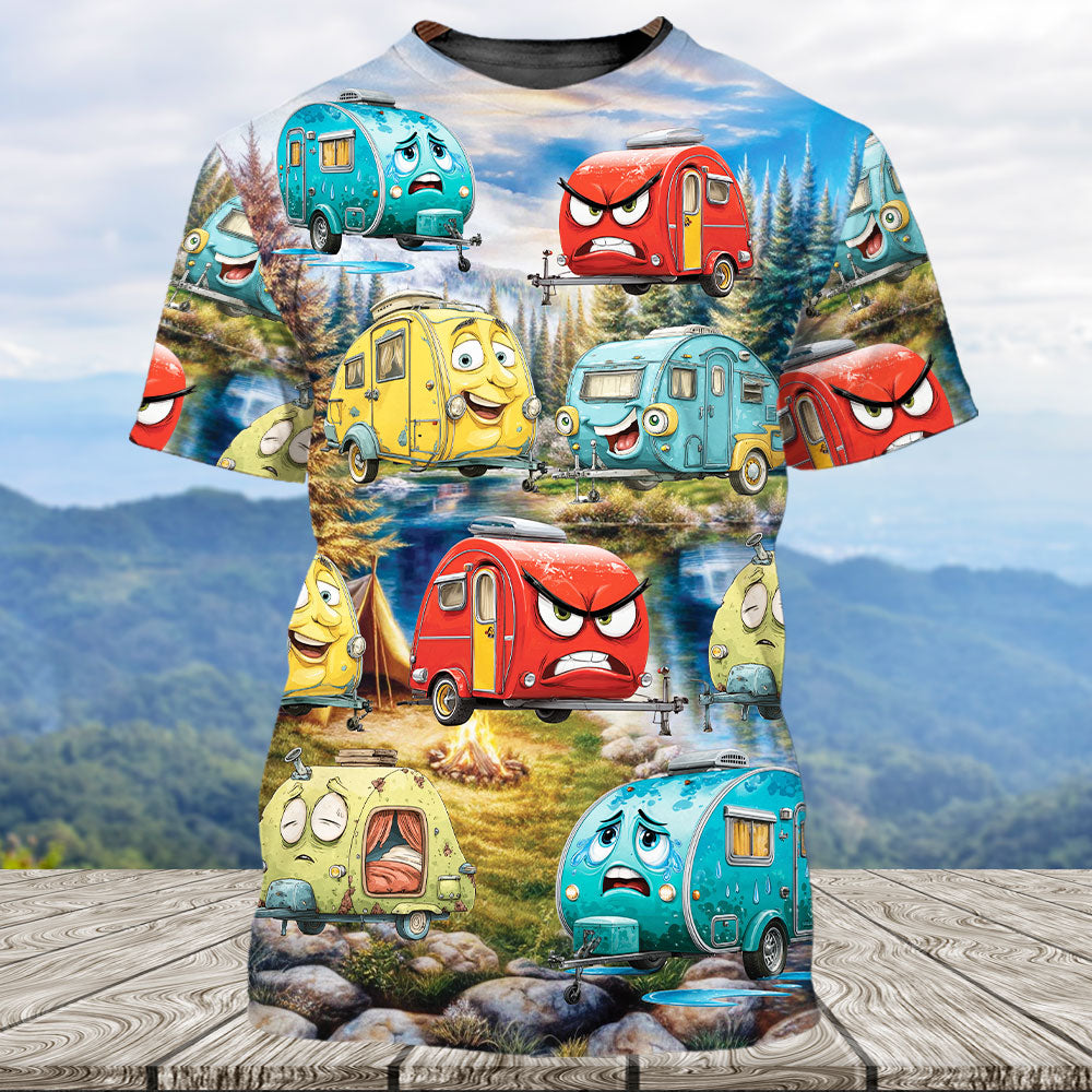 Funny Teardrop Trailer All over Print Shirt