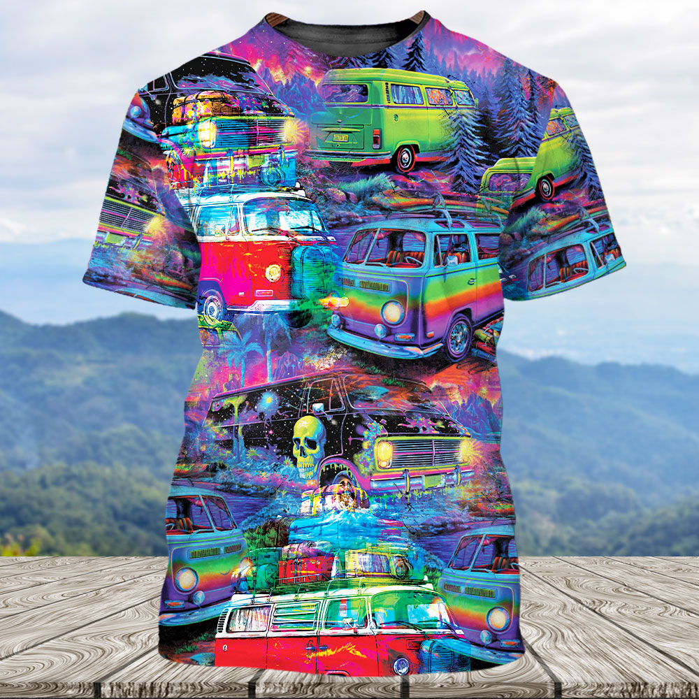 Retro Van Funny All Over Print Shirt