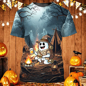 Custom Name Welcome To The Spookiest Campfire All Over Print Shirt